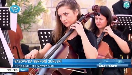 Flütün büyülü sesi Sazova'yı sardı