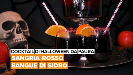 Cocktail di Halloween da paura: Sangria rosso sangue