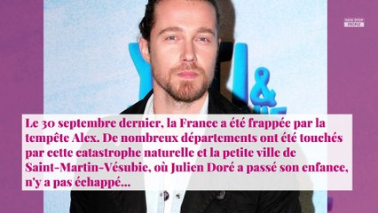 Julien Doré en "état de choc" après la tempête Alex, il vient en aide aux sinistrés