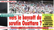 Le Titrologue du 12 Octobre 2020 : Meeting de l'opposition, vers le boycott du scrutin Ouattara ?