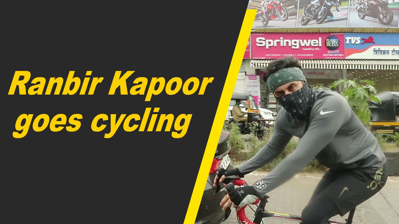 Ranbir Kapoor goes cycling