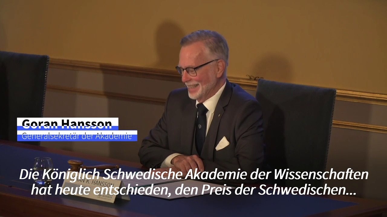 Wirtschaftsnobelpreis geht an zwei US-Forscher