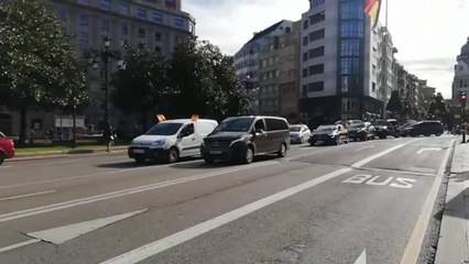 Movilización 'España a la calle' en Oviedo con motivo del Día de la Fiesta Nacional