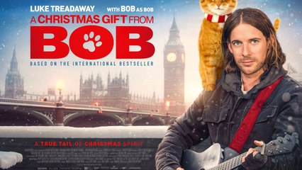 A Christmas Gift From Bob Movie - Luke Treadaway, Bob the Cat, Kristina Tonteri-Young