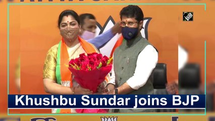 Khushbu Sundar joins BJP