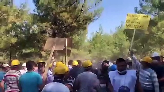 Ankara’ya yürümek isteyen maden işçilerine polis müdahalesi