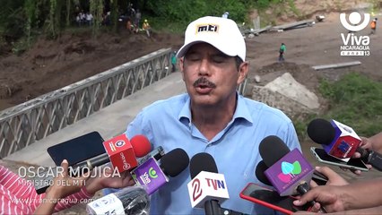 MTI construye puente portátil en carretera hacia Juigalpa