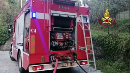 Novafeltria (RN) - In fiamme capanno agricolo a Perticara (12.10.20)