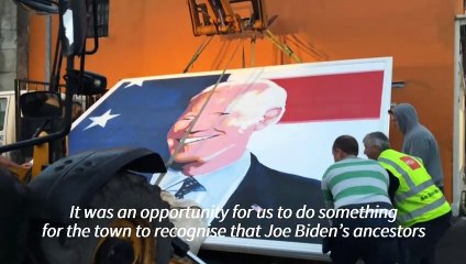 Irish locals show their colours in Biden's ancestral home