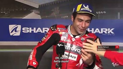 Petrucci recebe ligação da mãe após vitória no GP da França de MotoGP