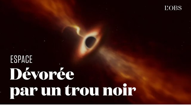 Les images inédites d'une étoile morte par spaghettisation à l'approche d'un trou noir