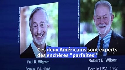 Le Nobel d'économie aux Américains Paul Milgrom et Robert Wilson, experts des enchères