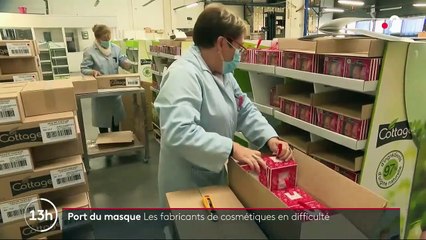 Port du masque : le secteur des cosmétiques en difficulté