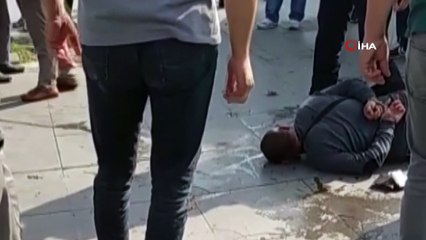 ATM gaspçısı, polise kafa atıp dudağını patlattı
