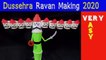 How to Make Ravana at Home Very Easy | Ravana making ideas | Dussehra/Navratri Craft ideas | Dussehra 2020