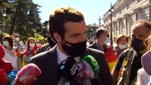 Casado pide la retirada del estado de alarma en Madrid al considerarlo 