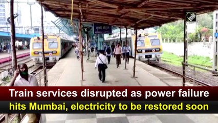 Train services disrupted as power failure hits Mumbai
