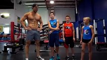 Gymnast vs Giant 2!  Who is stronger, Payton or the Bodybuilder-
