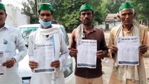 राशन डीलर के खिलाफ भारतीय किसान यूनियन के नेताओं ने भरथना ने एसडीएम को सौंपा ज्ञापन