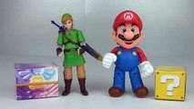World Of Nintendo Mario vs Zelda Link Mystery Weapons Figures Toy Review Unboxing Jakks Pacific Toys