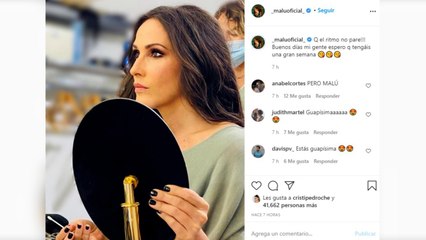 Malú reaparece radiante en redes sociales
