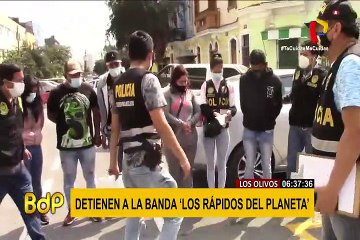 Los Olivos: policía capturó a peligrosa banda 'Los rápidos del planeta'
