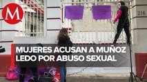 Mujeres 'clausuran' sede de Morena; acusan a Porfirio Muñoz Ledo de acoso sexual