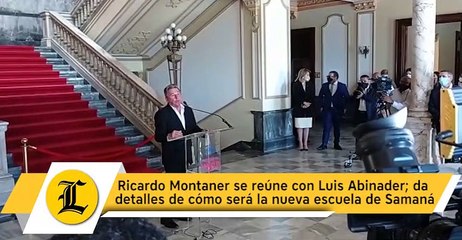 Ricardo Montaner se reúne con Luis Abinader; da detalles de cómo será la nueva escuela de Samaná