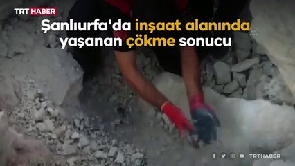 Toprak ve kaya yığınının altında kalan yavru köpek kurtarıldı