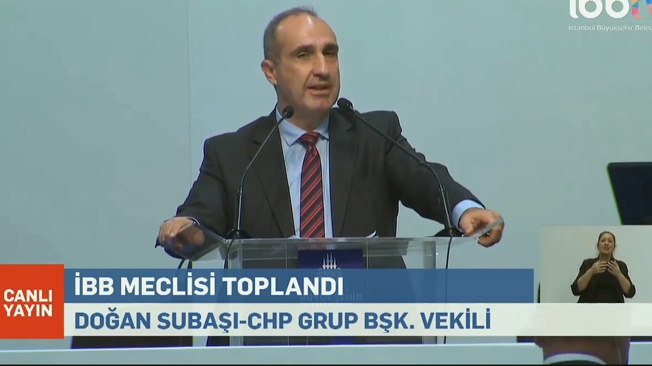 CHP'li Doğan Subaşı, İBB Meclis kürsüsünde İmamoğlu başkanlığında gerçekleştirilen tüm icraatları tek tek anlattı