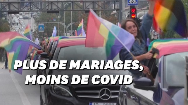 Covid-19 oblige, au Kosovo, cette marche des fiertés se déroule dans des voitures