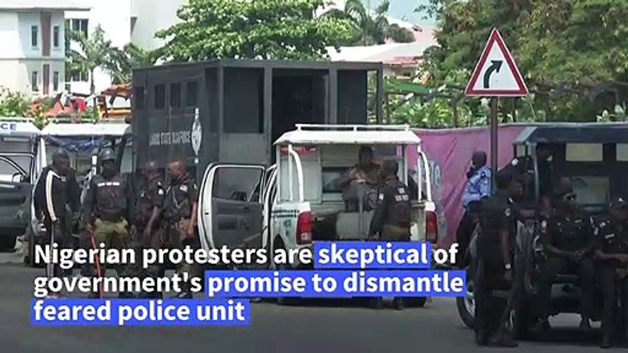 Nigerians protest police brutality after promised dismantling of elite force