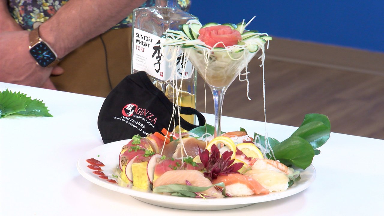 Cocktails at Ginza Sushi with the Popup Bartender