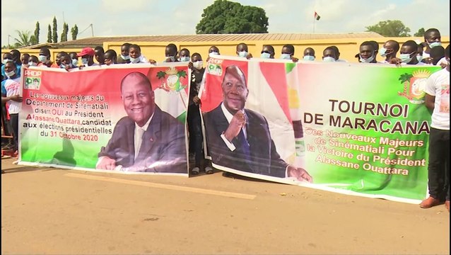 Le Président Alassane Ouattara inaugure la voirie de Sinématiali
