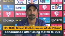IPL 2020: Dinesh Karthik praises AB de Villiers’ performance after losing match to RCB