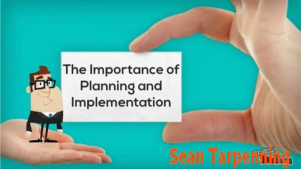 Sean Tarpenning - Planning helps to achieve objectives