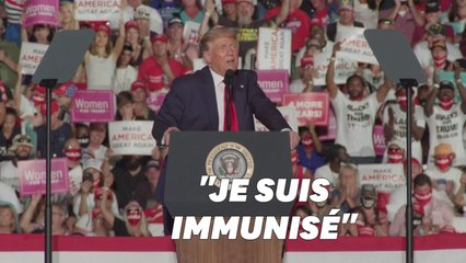 De retour en meeting, Trump se sent "si puissant" et veut "embrasser tout le monde"