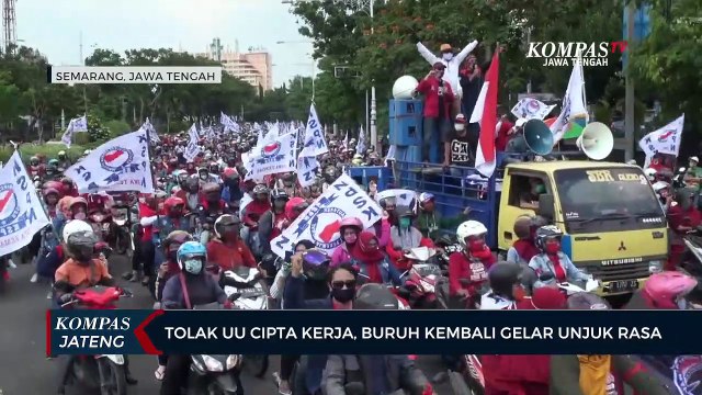 Tolak UU Cipta Kerja, Buruh Kembali Gelar Unjuk Rasa