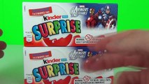 New Kinder Surprise Eggs Marvel Avengers Assemble Opening & Toy Review