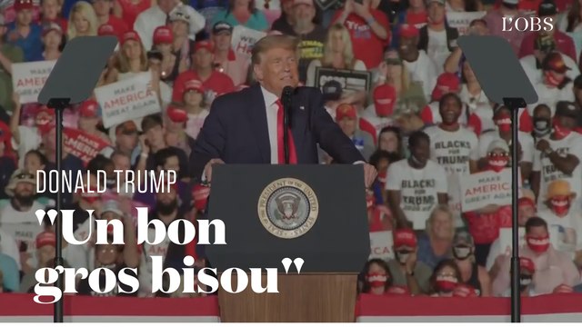 Se disant immunisé contre le Covid-19, Donald Trump veut faire un gros bisou à ses supporters