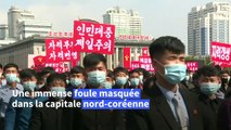 Corée du Nord: les masques de sortie pour une grande parade à Pyongyang