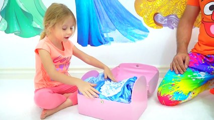 Like Nastya wears magical princess dresses