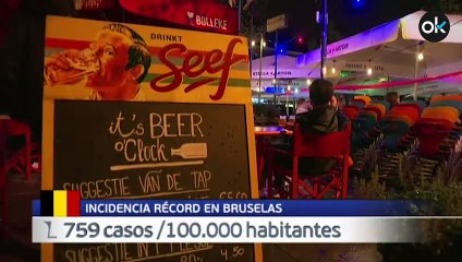 Bruselas desbanca a Madrid como capital europea con mayor incidencia de coronavirus