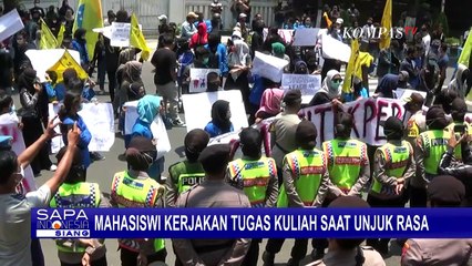 Kisah Mahasiswi Tetap ''Nugas'' di Tengah Aksi Demo UU Cipta Kerja