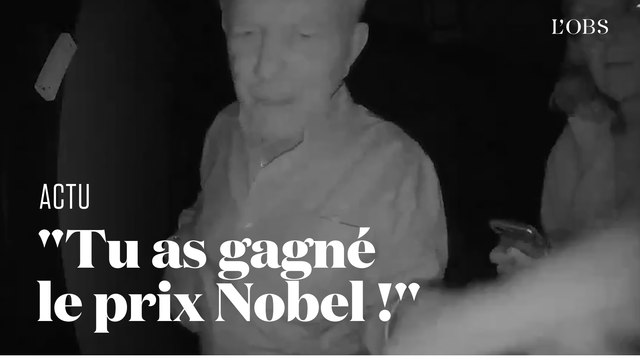 Le prix Nobel d'économie apprend la bonne nouvelle... par son voisin à l'interphone