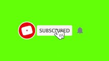 Youtube Animated Green screen Subscribe button with bell icon sound tan tan click subscribe button
