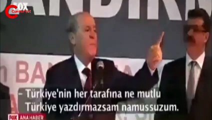 Bahçeli “MHP sözünün eridir”  dedi, arşivden bakın ne çıktı