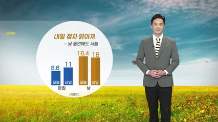 [날씨] 내일 점차 맑아져...낮 동안에도 서늘 / YTN