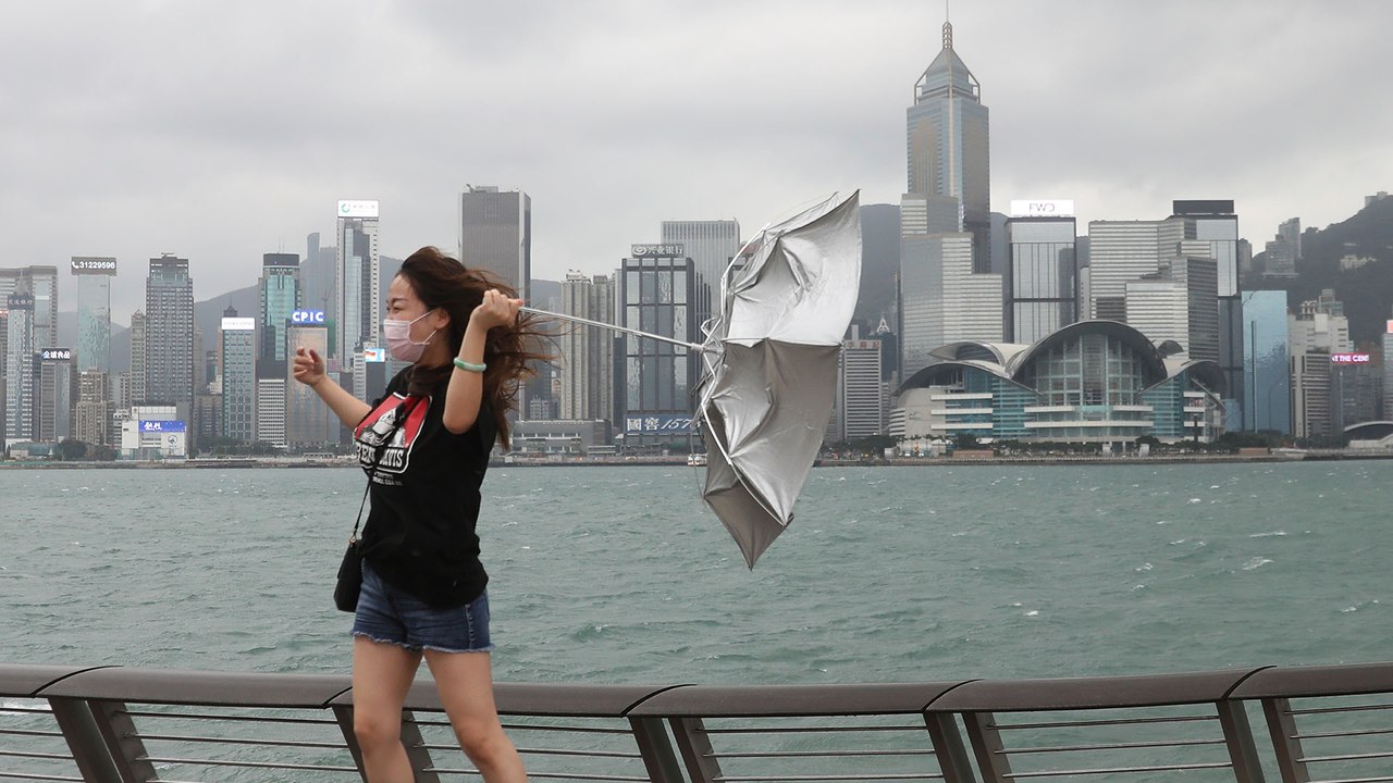 Nangka sets record for farthest cyclone to trigger a No 8 signal in Hong Kong it skirts by city