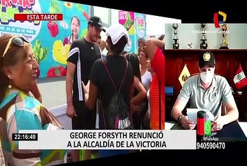 George Forsyth renunció a la alcaldía de La Victoria